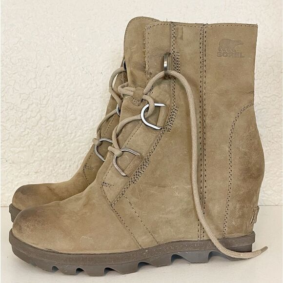 Sorel Joan of Arc wedge bootie combat boots 7.5 - Picture 4 of 16